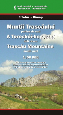 Harti turistice - Harta Dimap Muntii Trascaului (Partea de Sud)