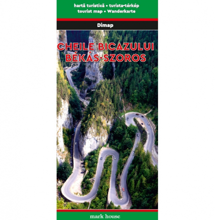 Harti turistice - Harta Dimap Zona Lacul Rosu si Cheile Bicazului