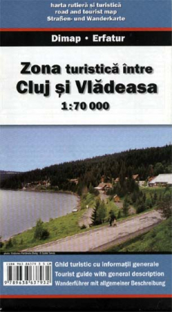Harti turistice - Harta Dimap Zonei Turistice Intre Cluj si Vladeasa