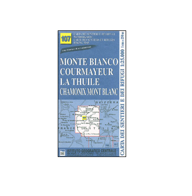 Harti turistice - Harta IGC Chamonix Mont Blanc