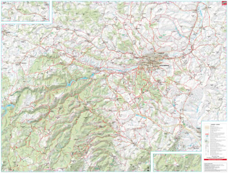 Harta Schubert &Franzke cicloturism 100 de excursii in jurul Clujului [1]