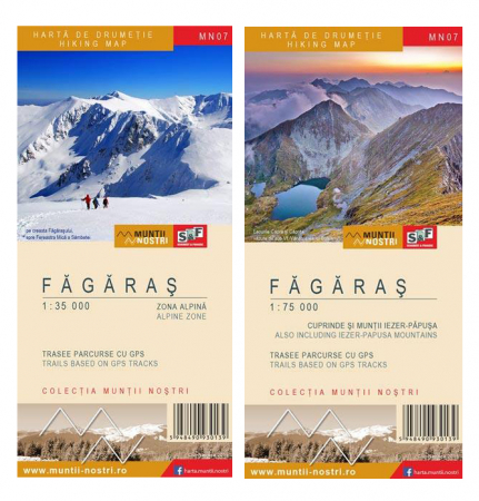 Harta Schubert&Franzke Muntii Fagaras, set 2 harti [2]