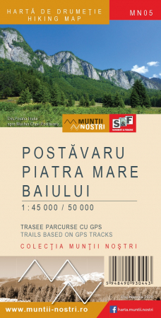 Harta Schubert&Franzke Muntii Postavarul, Piatra Mare, Baiului