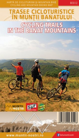 Harti si carti - Harta Schubert&Franzke Trasee cicloturistice in muntii Banatului