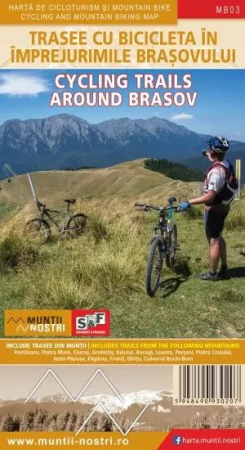 Harta Schubert&Franzke Trasee cu bicicleta in imprejurimile Brasovului
