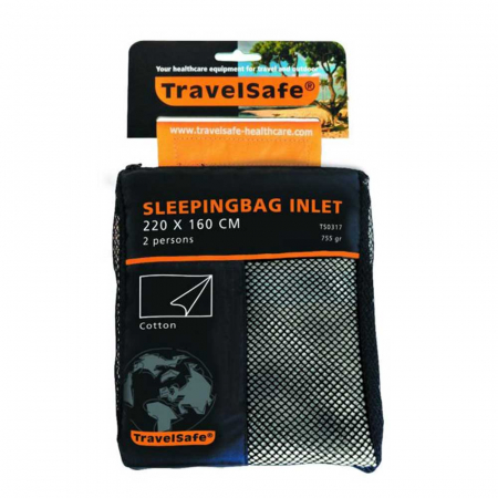 Lenjerie sac de dormit Travelsafe cotton blanket 2 persoane TS0317, 220x160cm, bumbac [0]