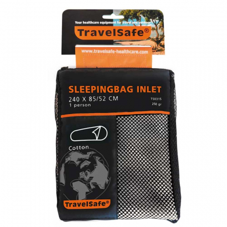 Lenjerie sac de dormit Travelsafe cotton mummy TS0315, 240x85/52cm, bej, bumbac [3]