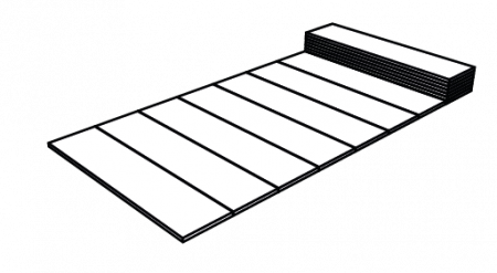 Saltea pliabila Pinguin Fold, 185x55x1.5cm, impachetat 55x13x13cm, 340g [10]