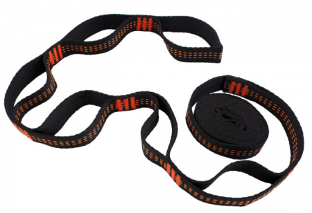 Set chinga suspendare hamac Travelsafe Traveltree TS0133, 2x2.5m, cu 7 bucle cusute si carabiniere [1]