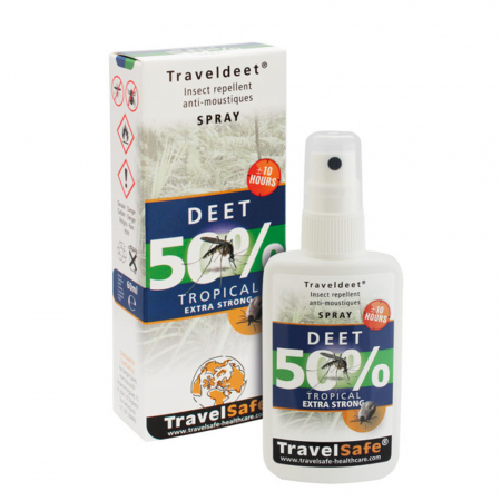 Camping - Spray antiinsecte TravelSafe Deet 50% TS0212, 60ml