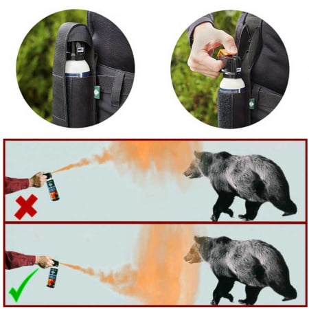 Spray autoaparare impotriva ursilor Foroutdoor Bearbuster, cu husa, 150ml [2]