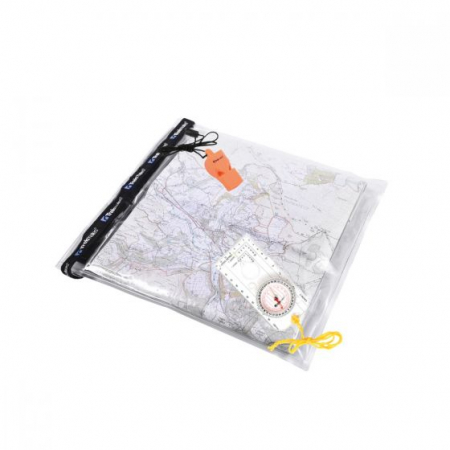 Accesorii harta - Suport harta set cu busola si fluier Trekmates Dry Map Case
