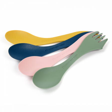 Bucatarie de tabara - Set tacam Light My Fire Spork Original bio, 4 bucati