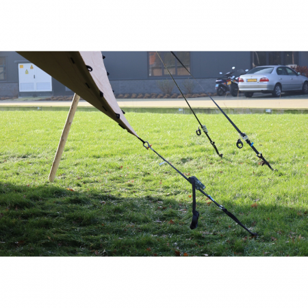 Tarus din fier forjat 800 x 25 mm pentru cort stretch de evenimente tip safari [4]