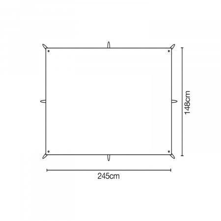 Tenda Terra Nova Adventure Tarp 1, 367g, 148x245cm, verde [1]