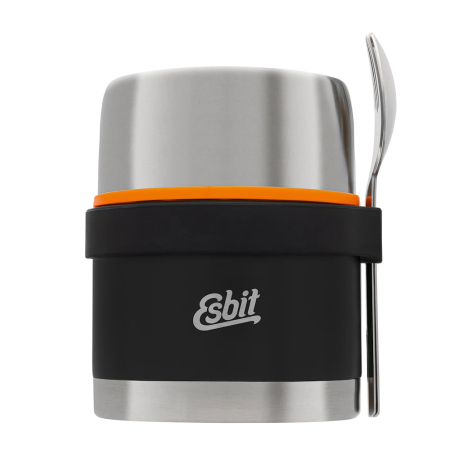 Termosuri - Termos pentru mancare solida si supa cu set tacam Esbit  FJ500-BK-2SL-S, negru, inox, 500ml
