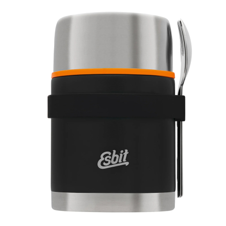Termosuri - Termos pentru mancare solida si supa cu set tacam Esbit  FJ750-BK-2SL-S, negru, inox, 750ml