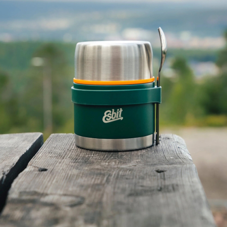 Termos pentru mancare solida si supa cu set tacam Esbit  FJ500-FGN-2SL-S, verde, inox, 500ml [7]
