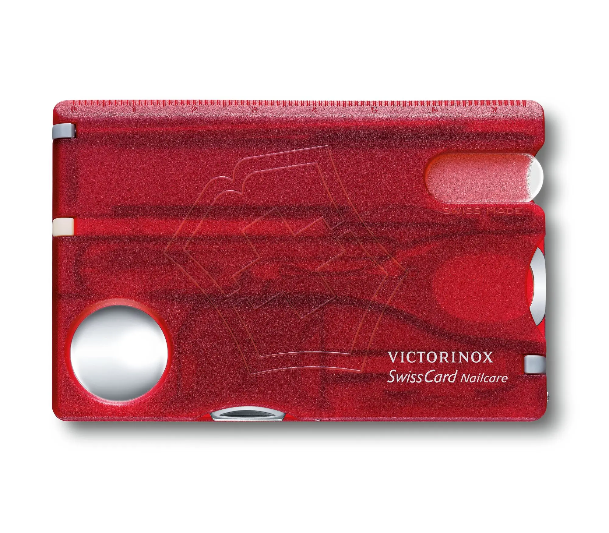 Trusa manichiura Victorinox Swiss Card 0.7240.T, rosu transparent [2]