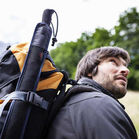 Umbrela trekking EuroSCHIRM Swing Backpack W2B69050, Ø100cm, 350g, extensie pentru rucsac Ø110cm, husa, rezistenta vant 120km/h [15]