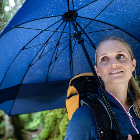 Umbrela trekking EuroSCHIRM Swing Backpack W2B69050, Ø100cm, 350g, extensie pentru rucsac Ø110cm, husa, rezistenta vant 120km/h [12]