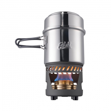 Aragazuri & arzatoare camping - Arzator spirt lichid cu set de vase inox Esbit CS985ST