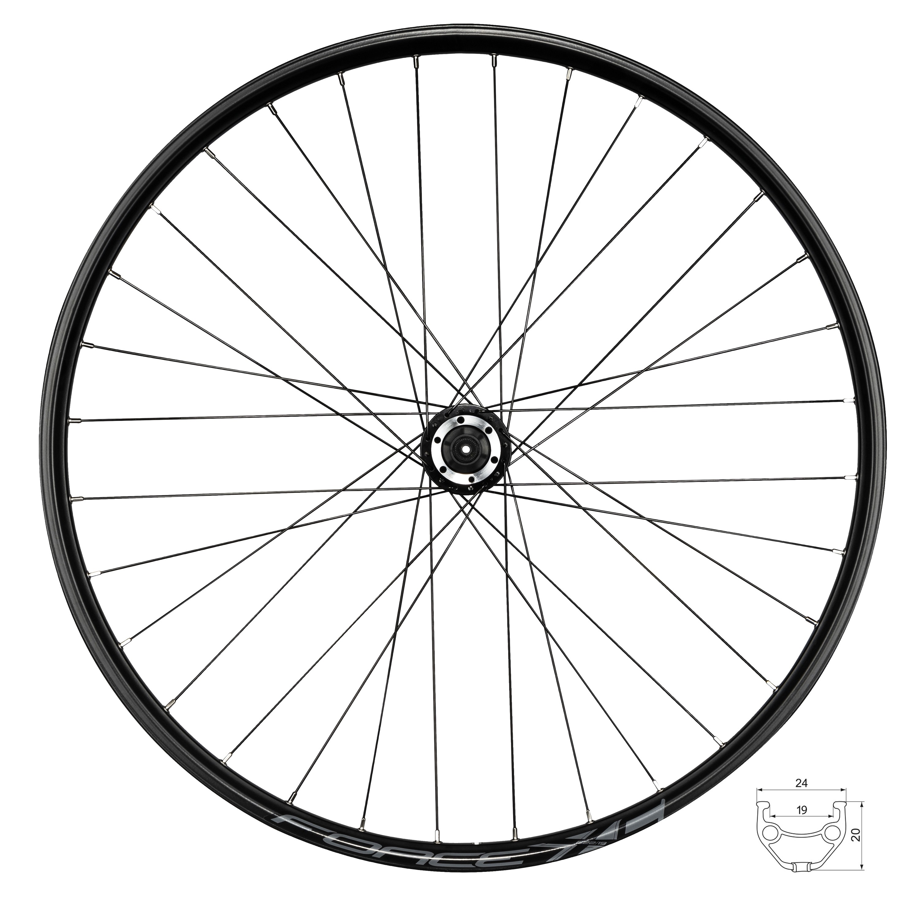 Roti complete - Roata spate Force XC Disc 804333-6B32SH 622x19 32H