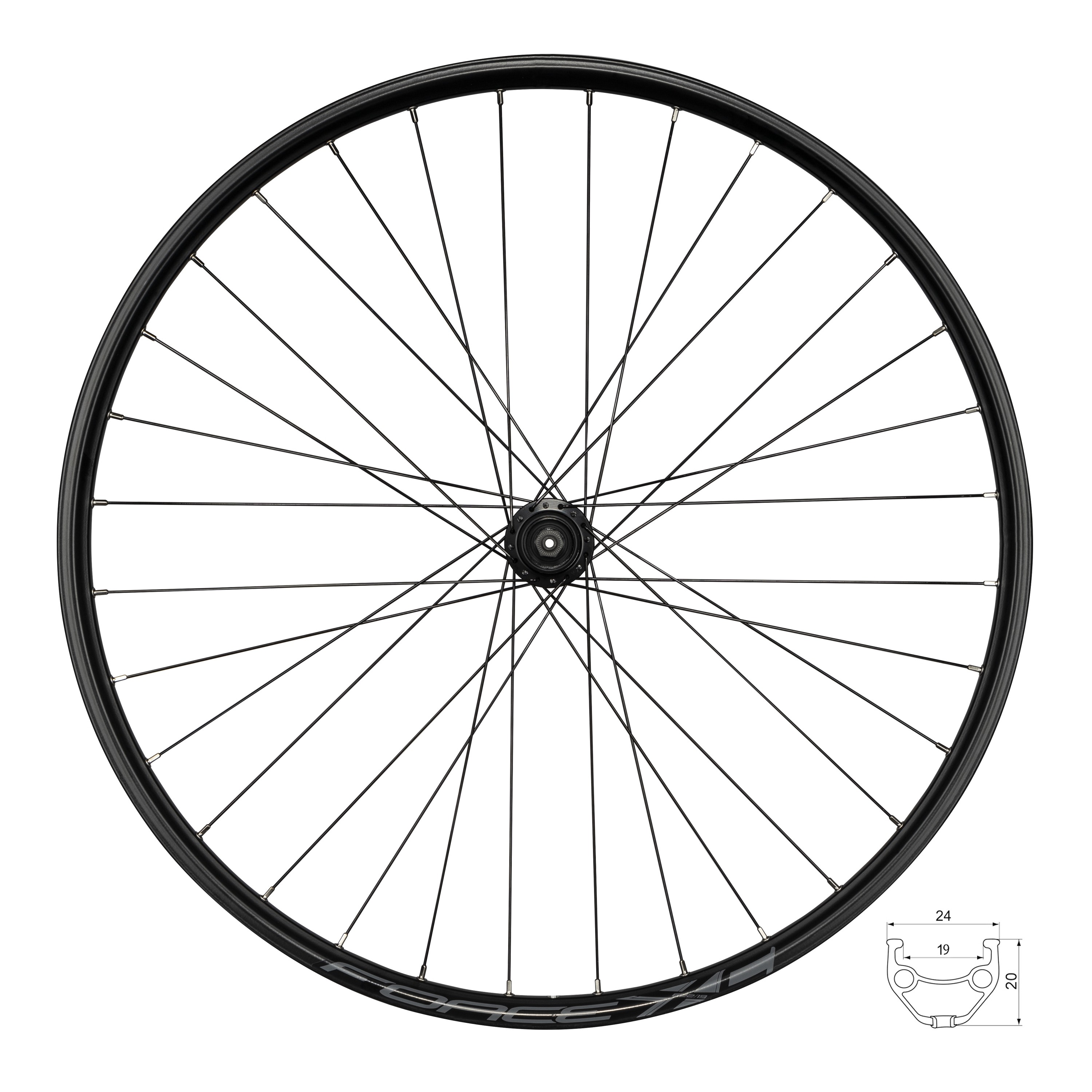 Roti complete - Roata spate Force XC Disc 804323-CL32SH 622x19 32H