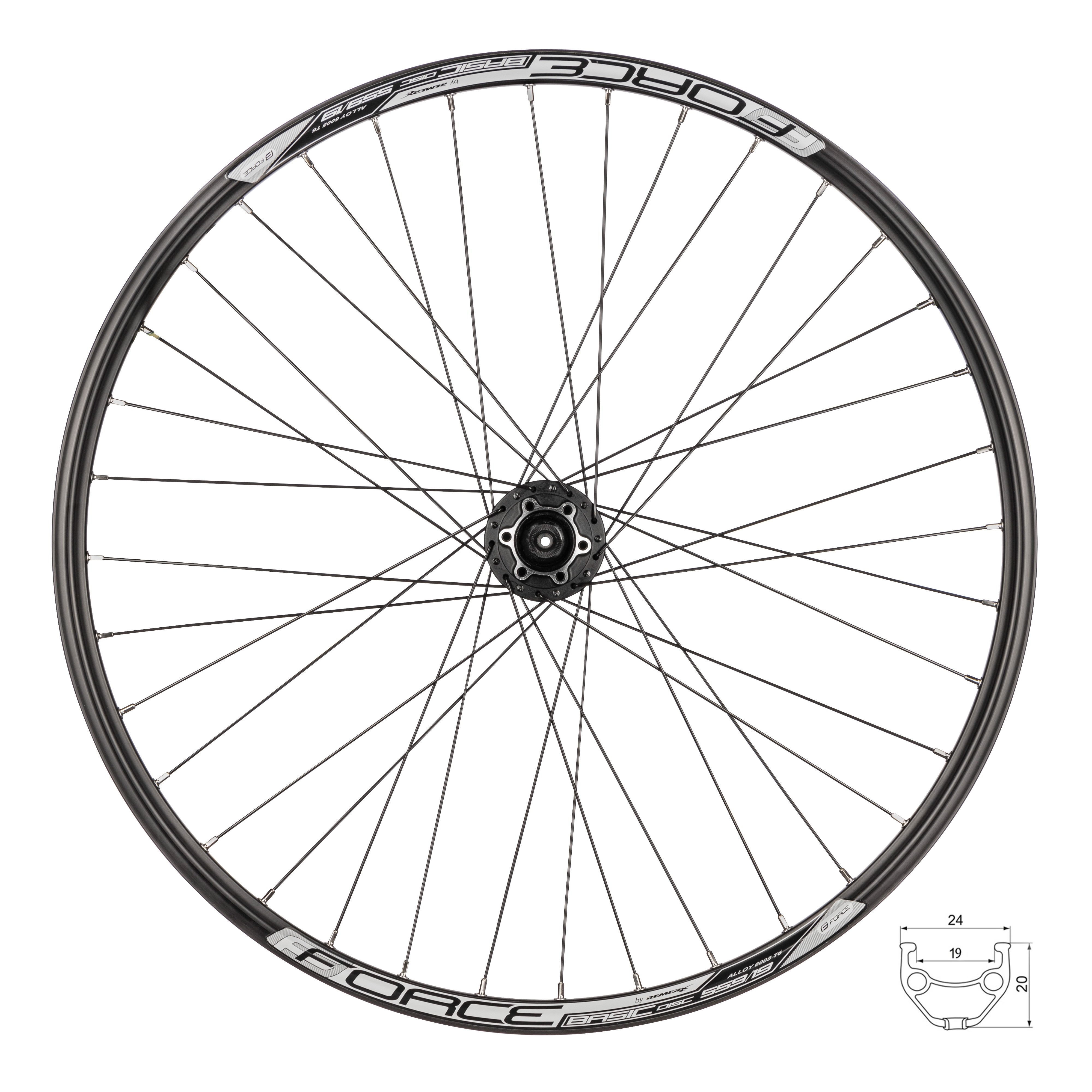 Roata fata 26 Force Basic Disc 559x19 butuc Shimano HBM475 [1]