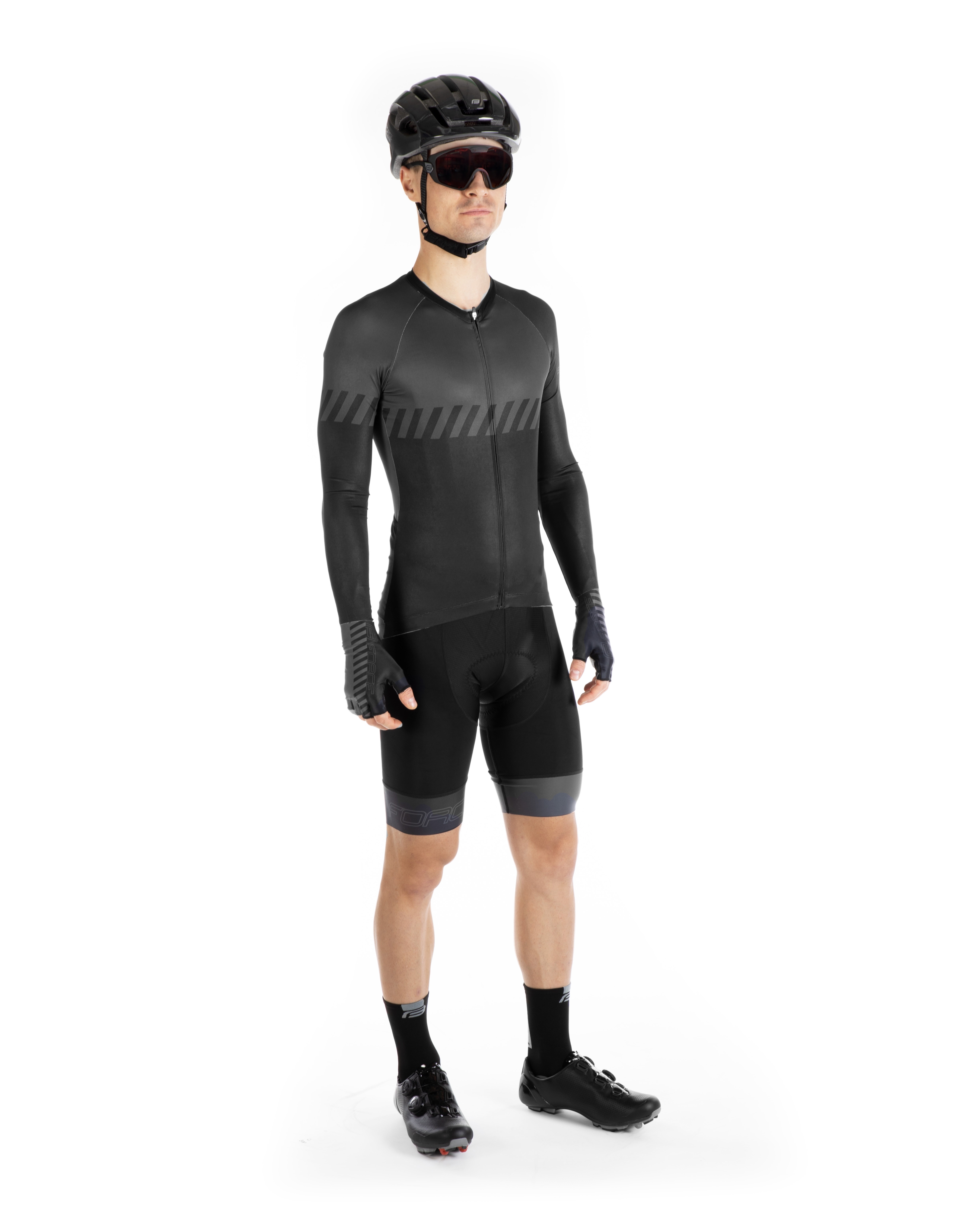 Tricou cu maneca lunga Force Fashion Negru/Gri XS [4]