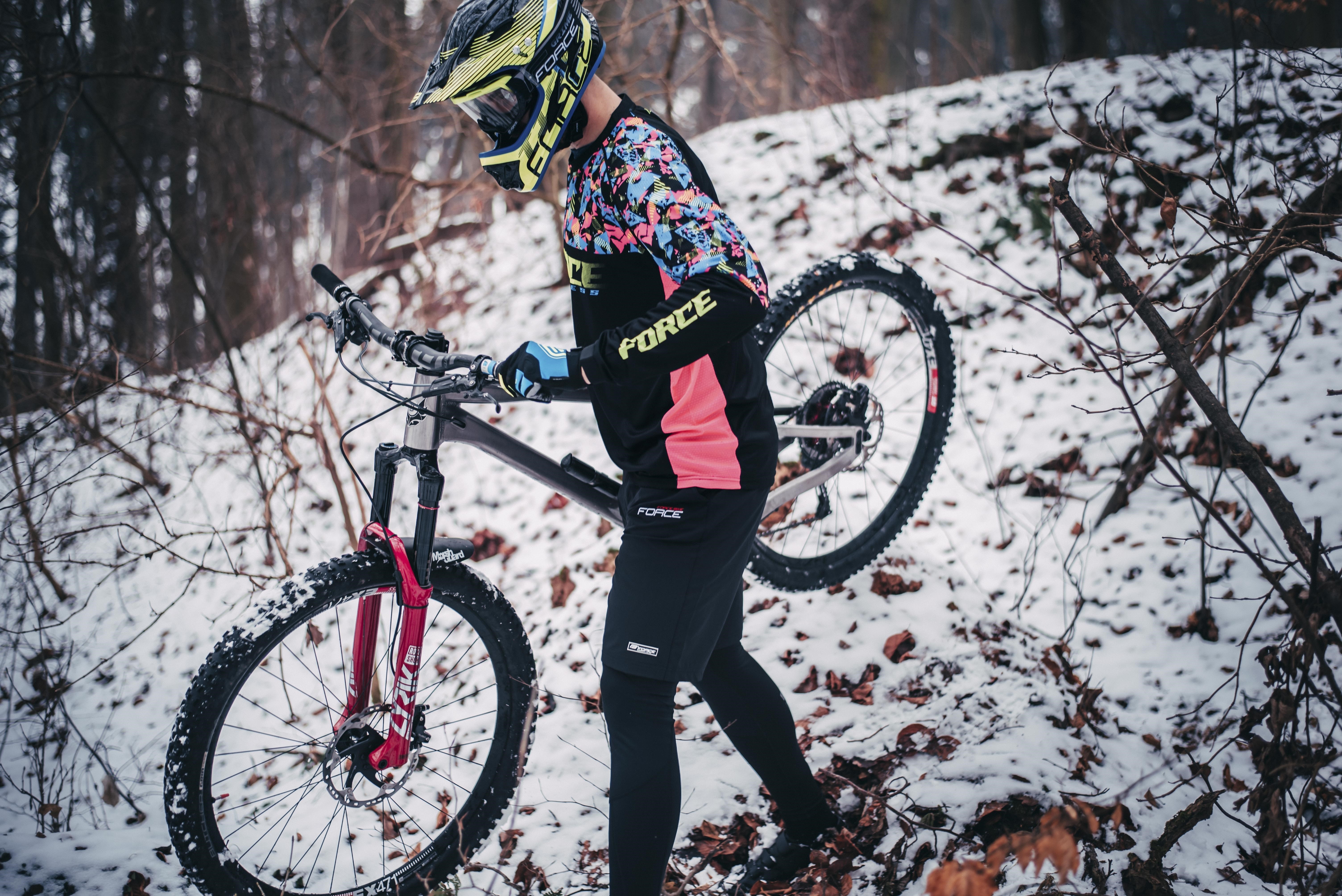 Pantaloni scurti Force Blade MTB, fara bazon, Negru, XL [3]