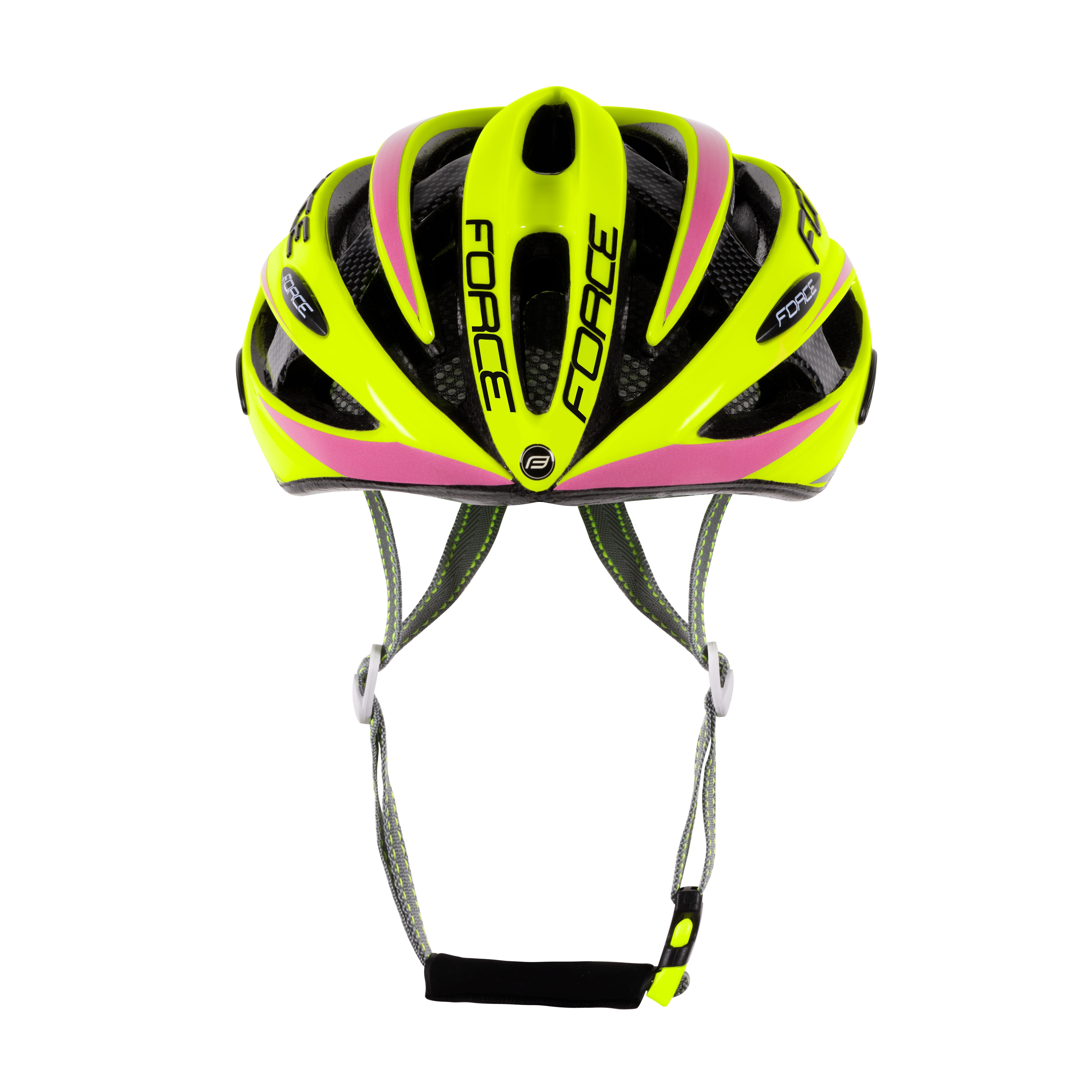 Casca Force Road PRO, Galben Fluo/Roz, S/M (54-58cm) [4]
