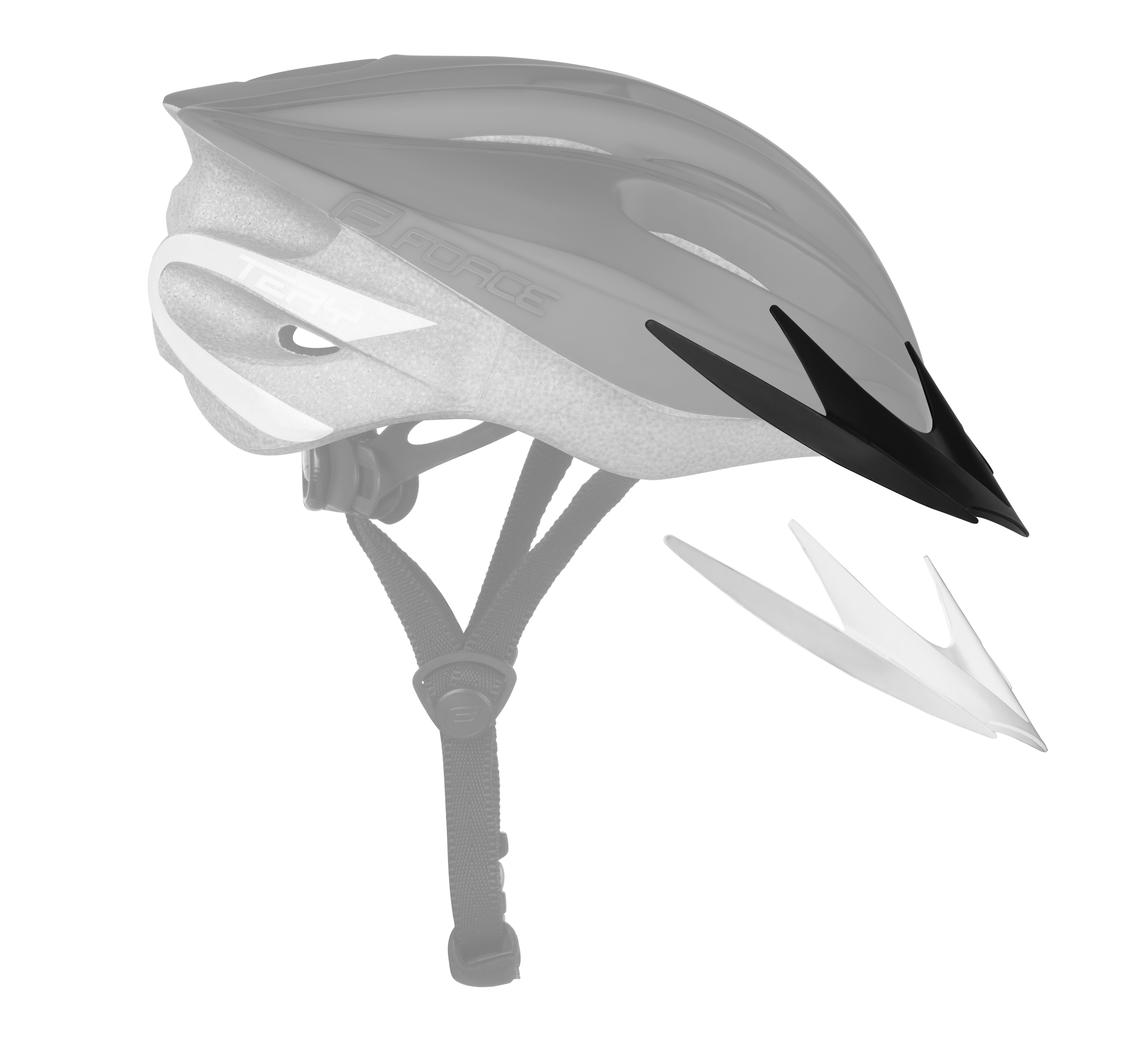 Casca Force Terry Negru/Fluo L/XL [6]