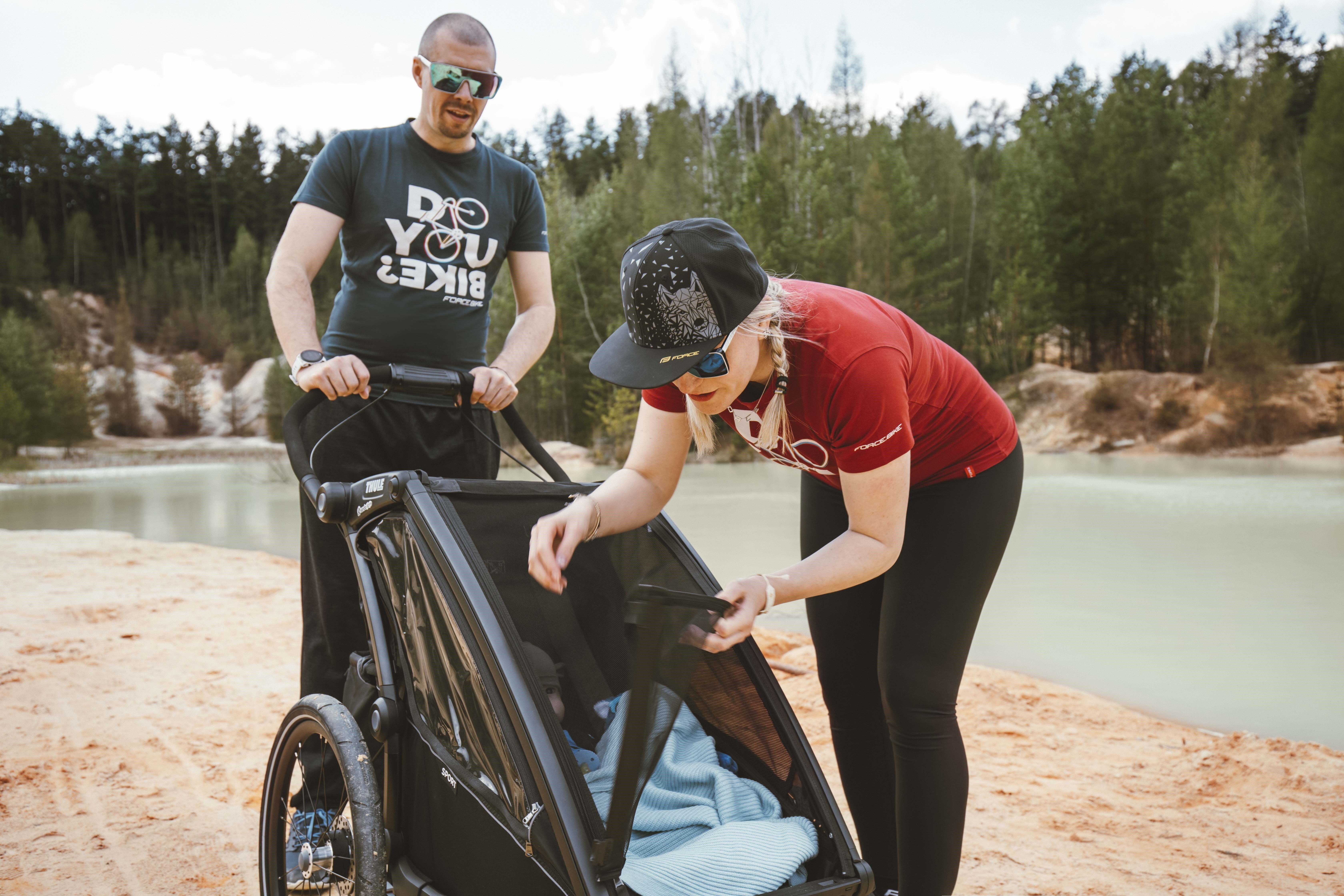 Tricou ciclism Force Bike, albastru, 3XL [4]