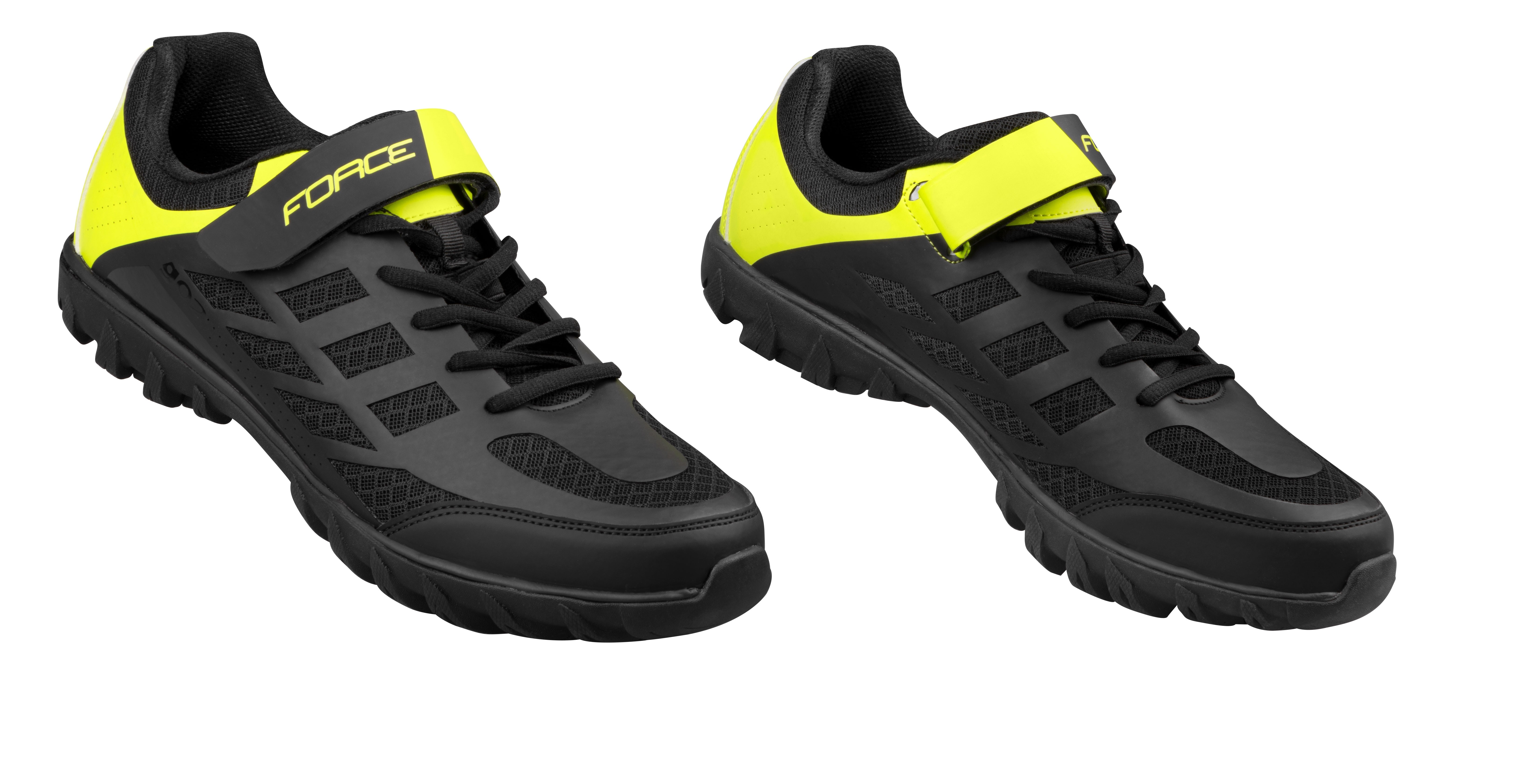 Pantofi ciclism Force Go 2 Negru/Fluo 45 [3]