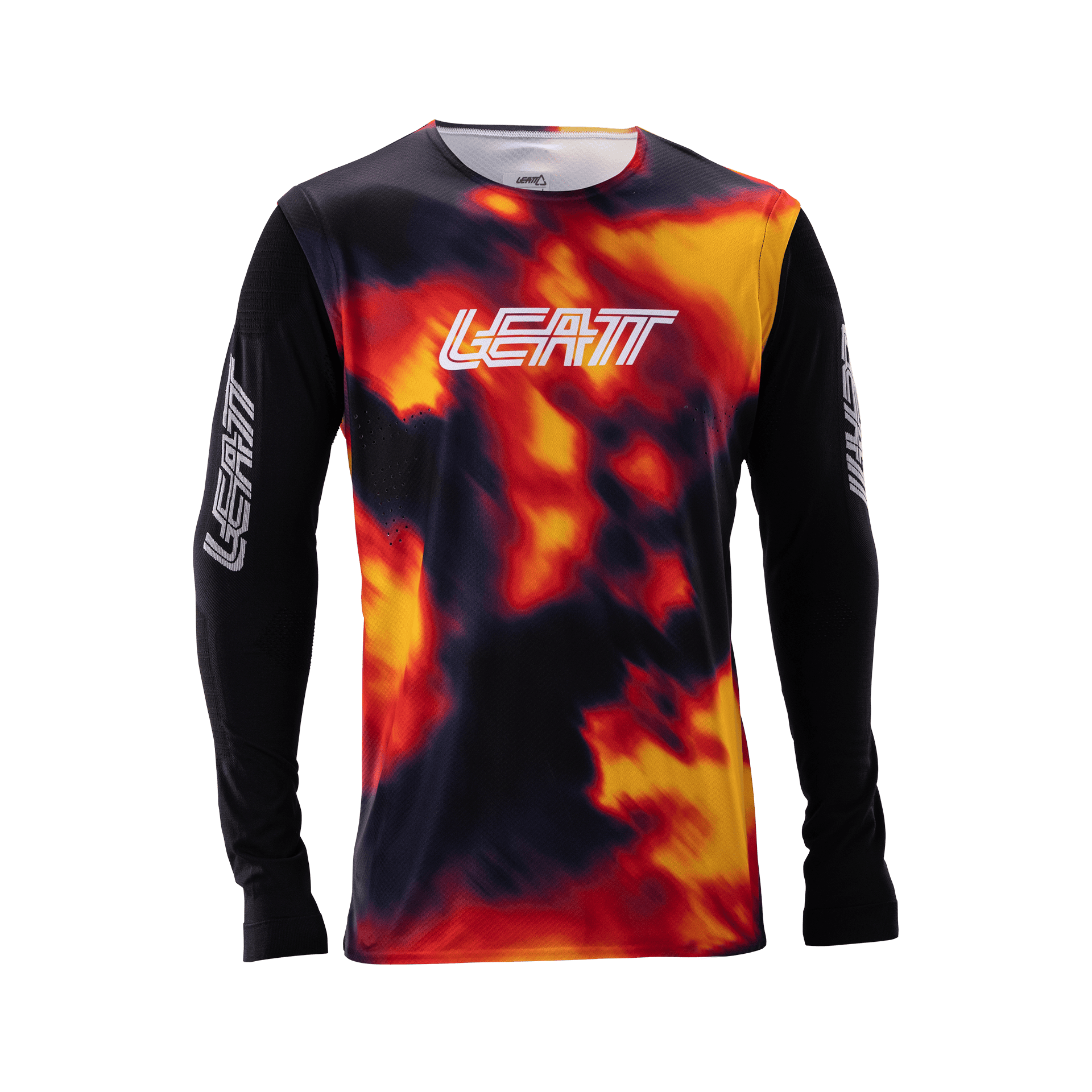 Imbracaminte ciclism - Tricou Leatt MTB Gravity 8.0 Heatmap Red L