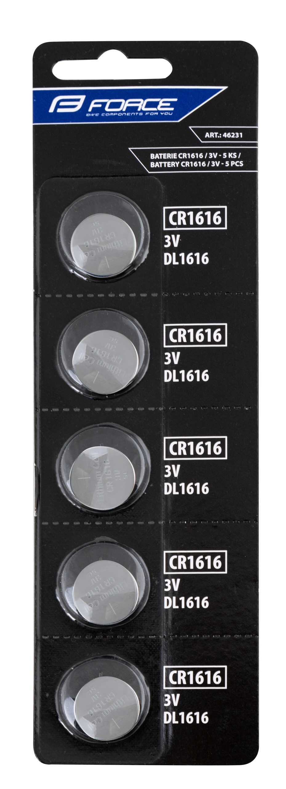 Accesorii - Baterii Force CR1616 3V 5 bucati