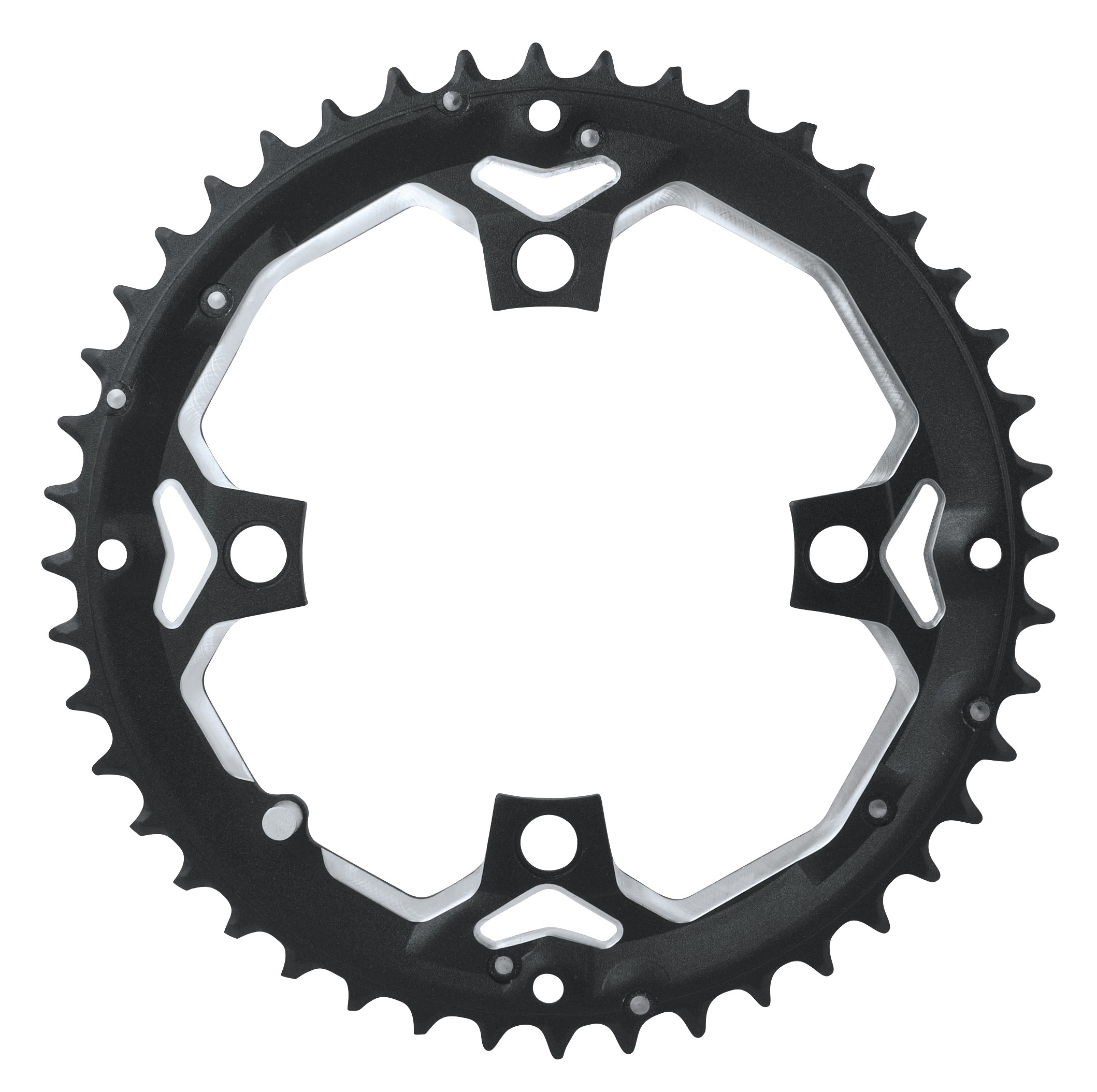 Foi de angrenaj - Foaie angrenaj pedalier Force 44 dinti aluminiu neagra