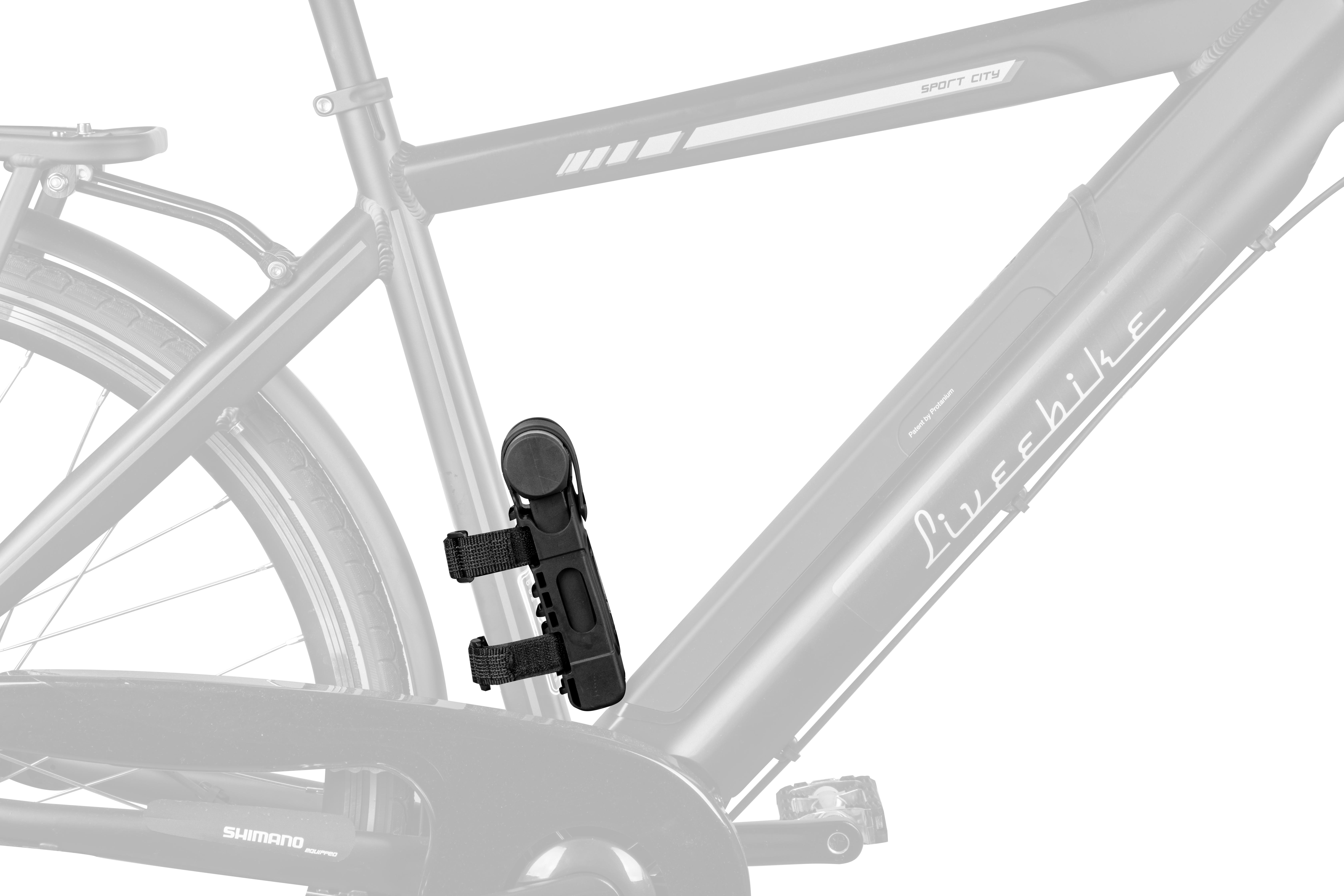 Antifurt modular Force Fold 80, 6 elemente, 80cm lungime, Negru, cu suport [5]