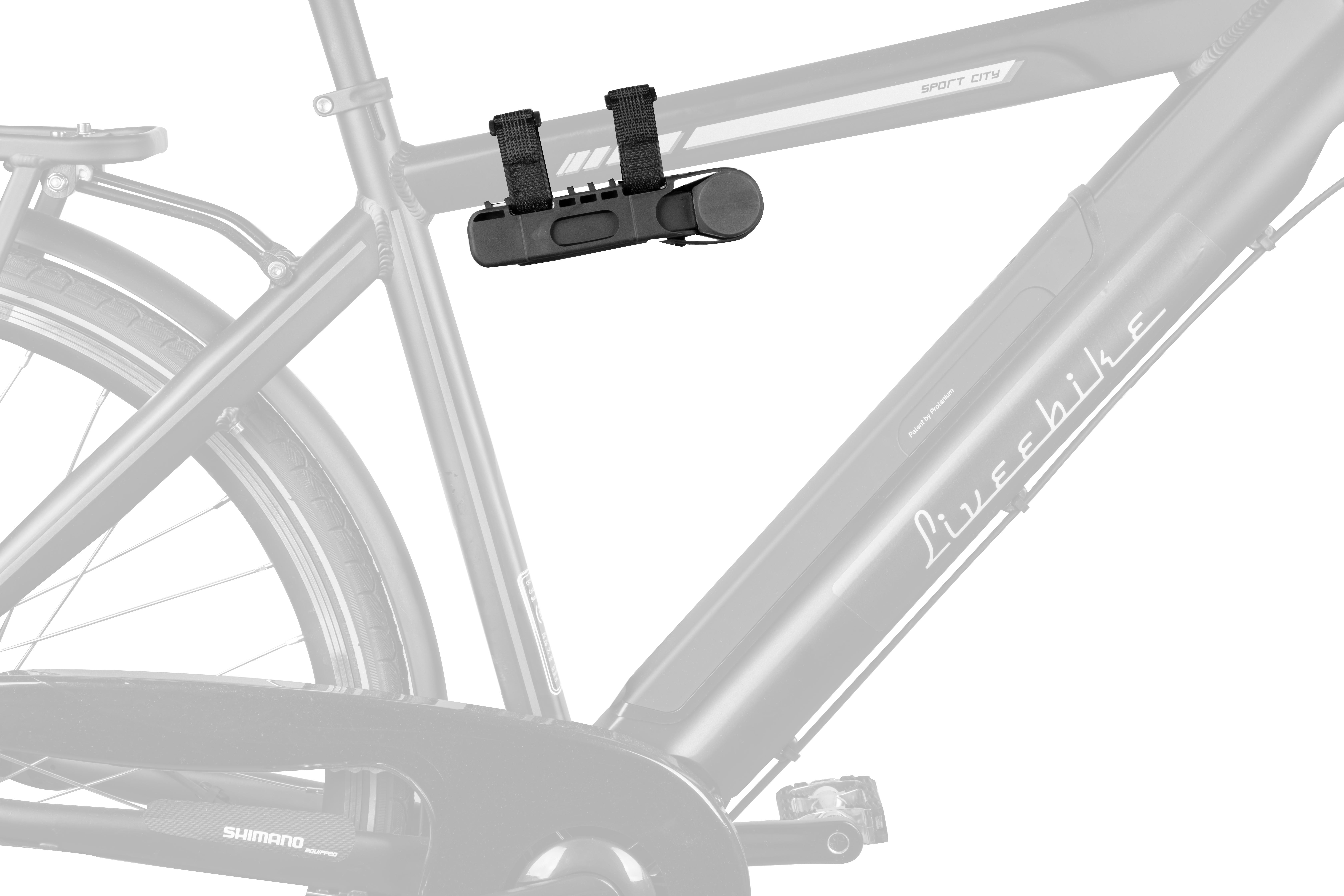 Antifurt modular Force Fold 80, 6 elemente, 80cm lungime, Negru, cu suport [6]