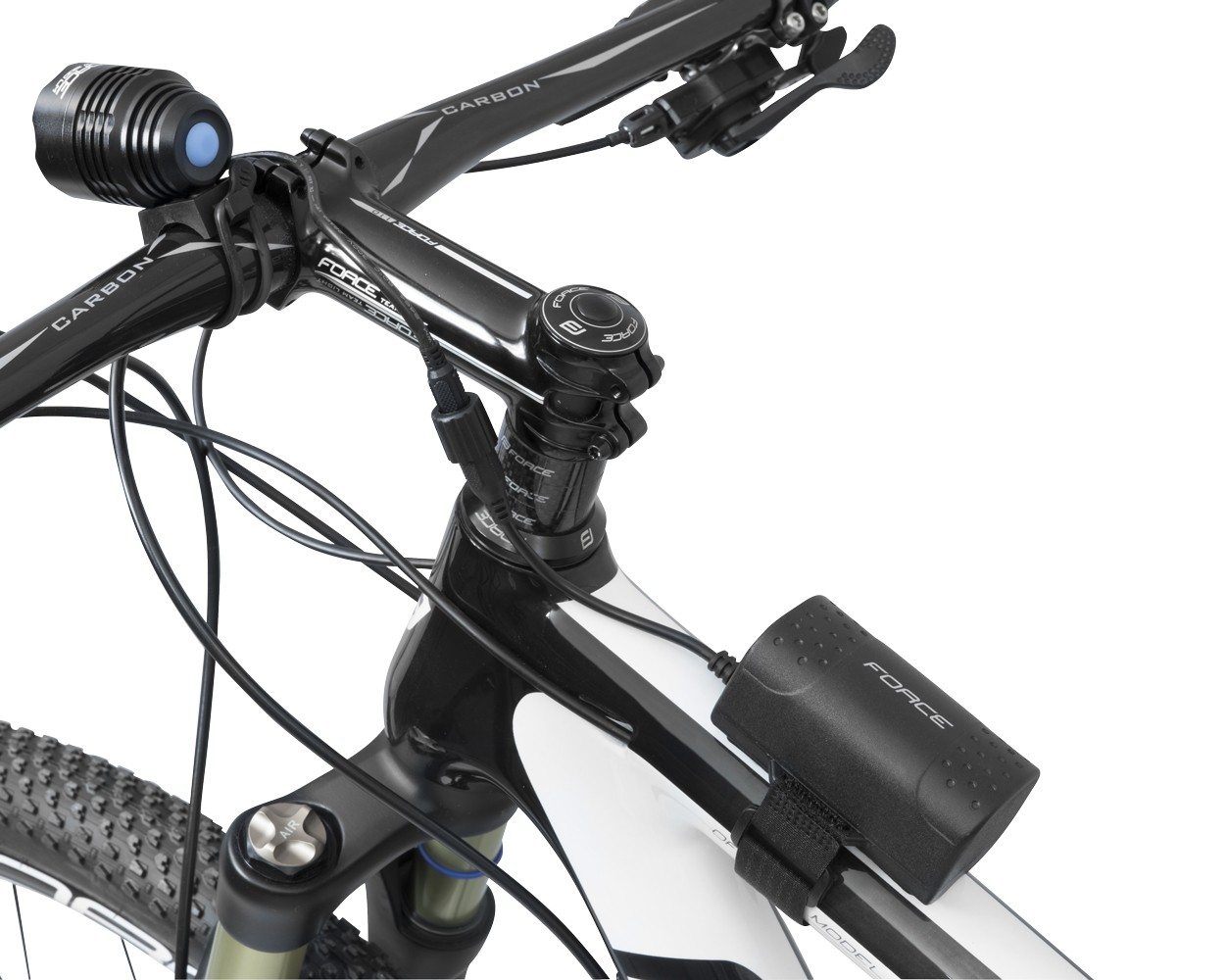 Lumina fata cu acumulator extern Force Glow-2 1000L Cree Led negru [5]