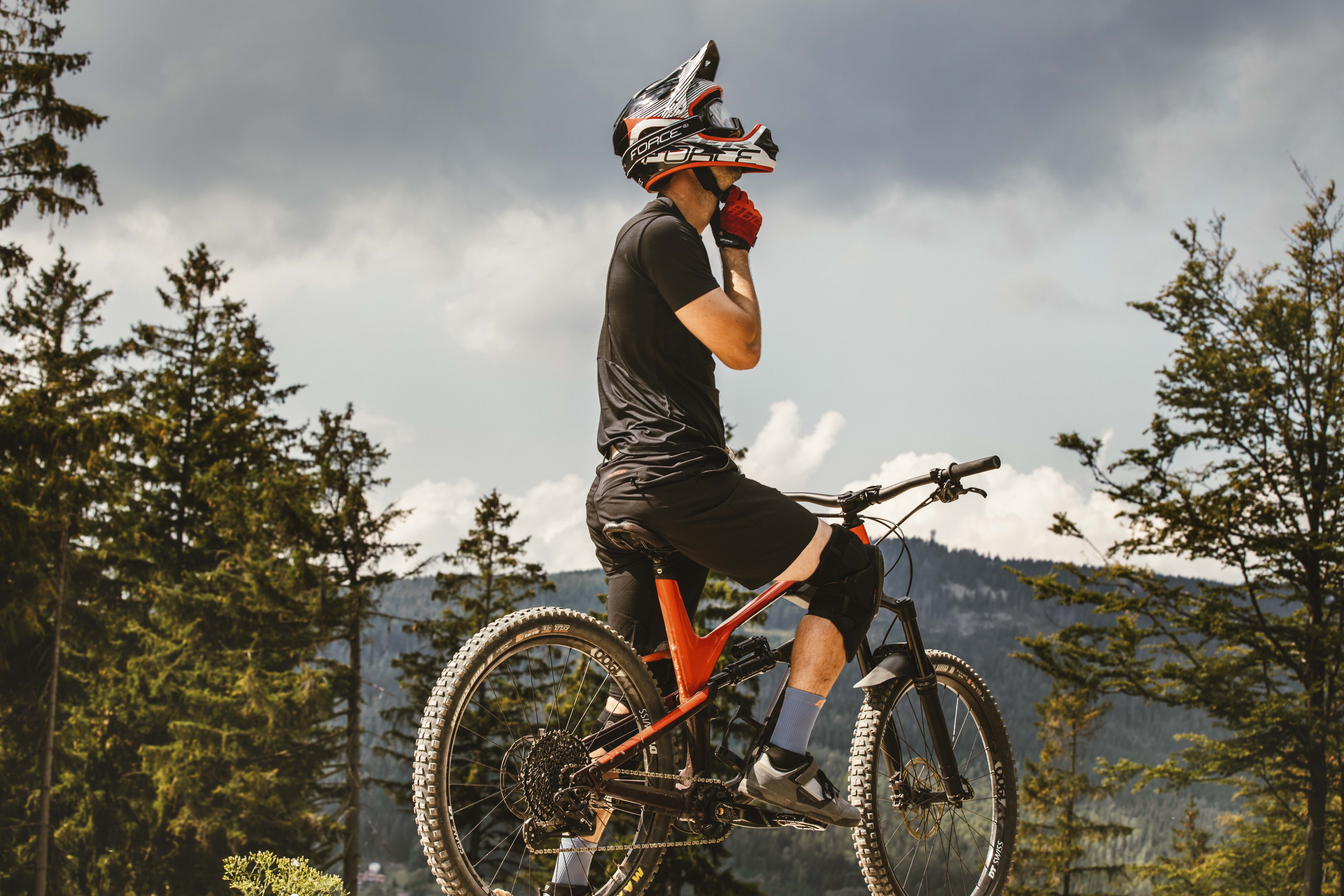 Casca Force Tiger downhill negru/rosu/alb L/XL [7]