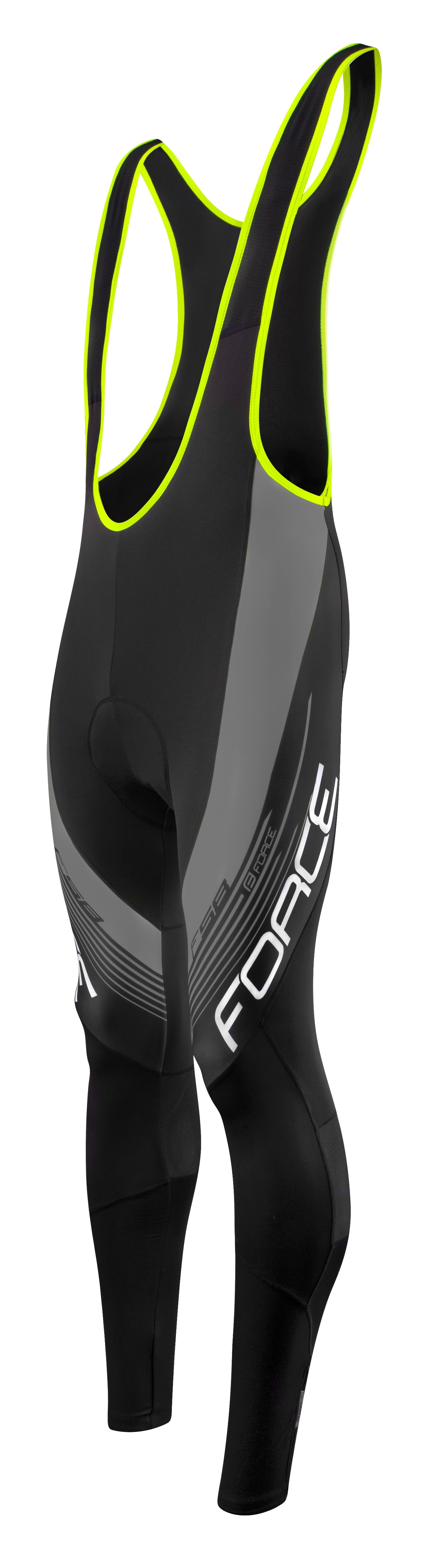 Pantaloni Force F58 cu bretele si bazon Negru-Gri S [3]