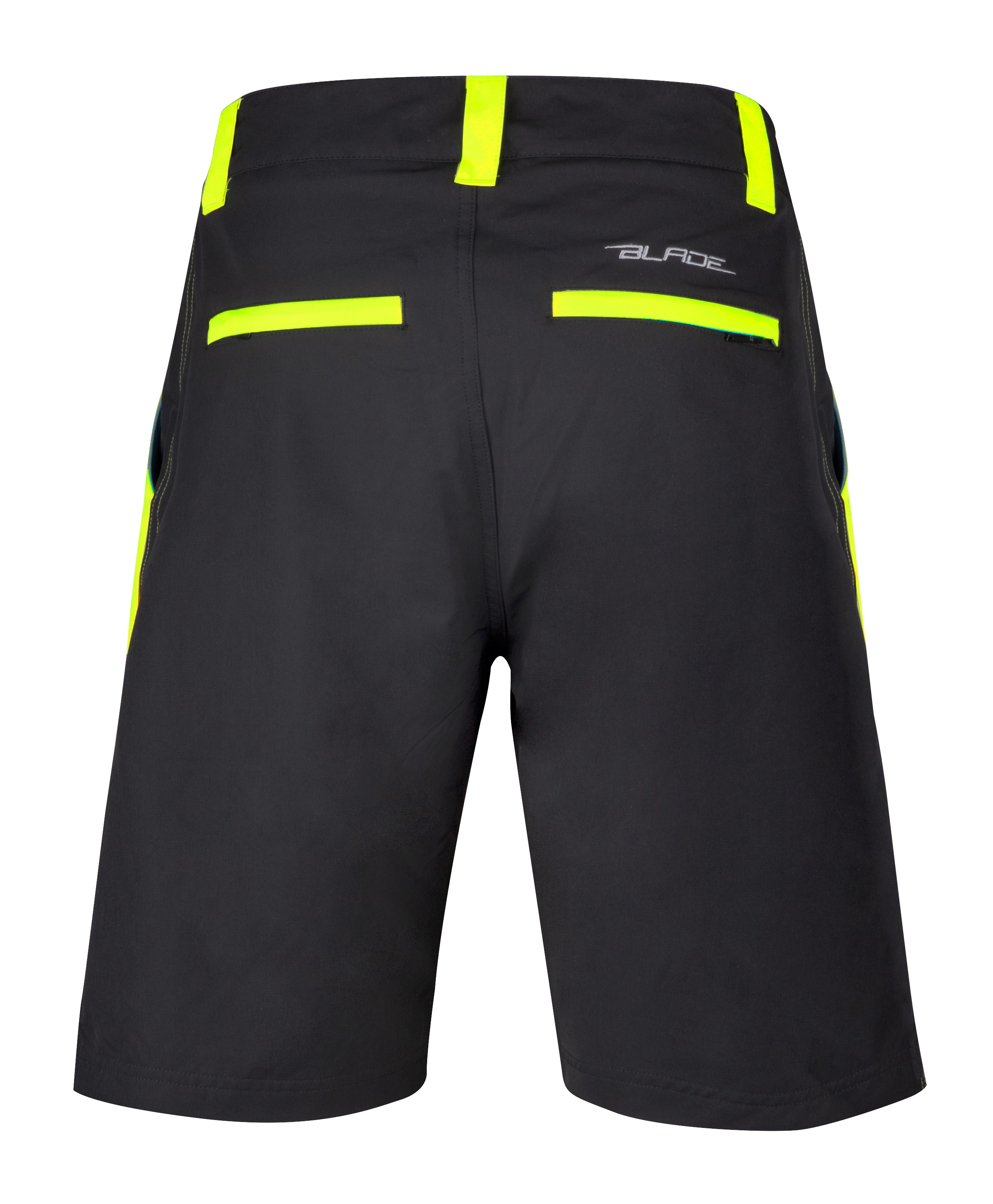 Pantaloni scurti Force Blade MTB, lenjerie cu bazon, Galben Fluo XS [2]