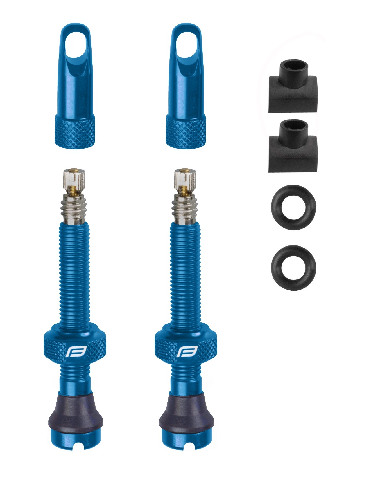 Set Valve Tubeless Force 2xFv 44mm Albastre [1]