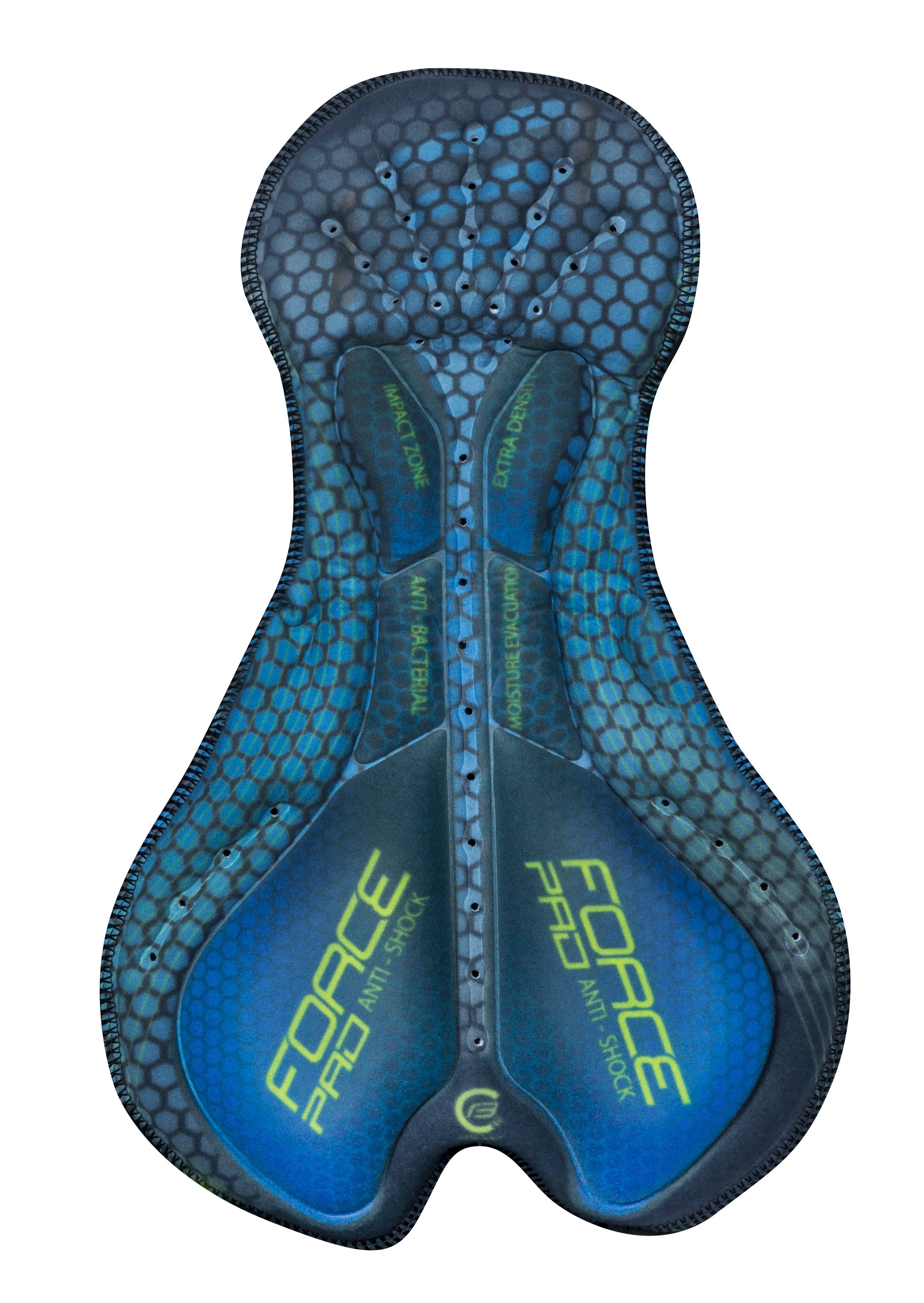 Pantaloni Force F58 cu bretele si bazon Negru-Fluo S [4]