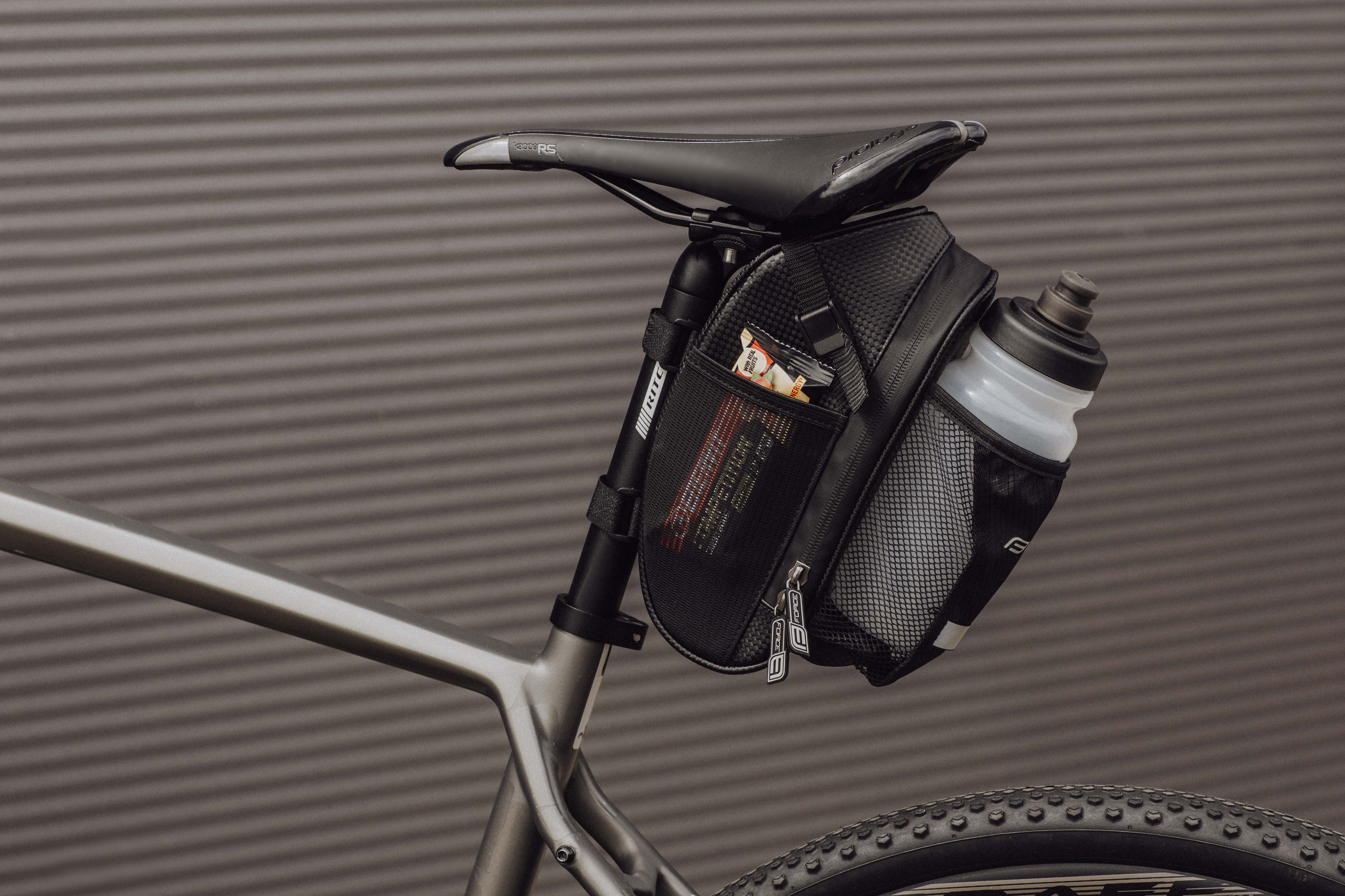 Borseta Sa Force Fuse cu compartiment plasa pentru bidon, neagra [3]