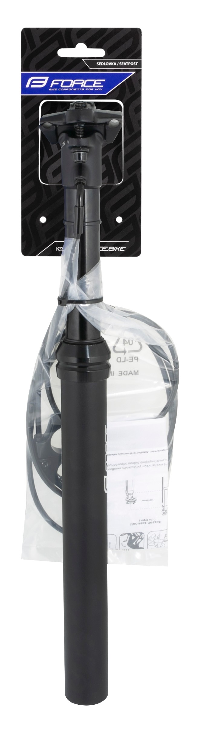 Tija de sa Force Dropp Reglabila 31.6/405mm Negru mat [5]