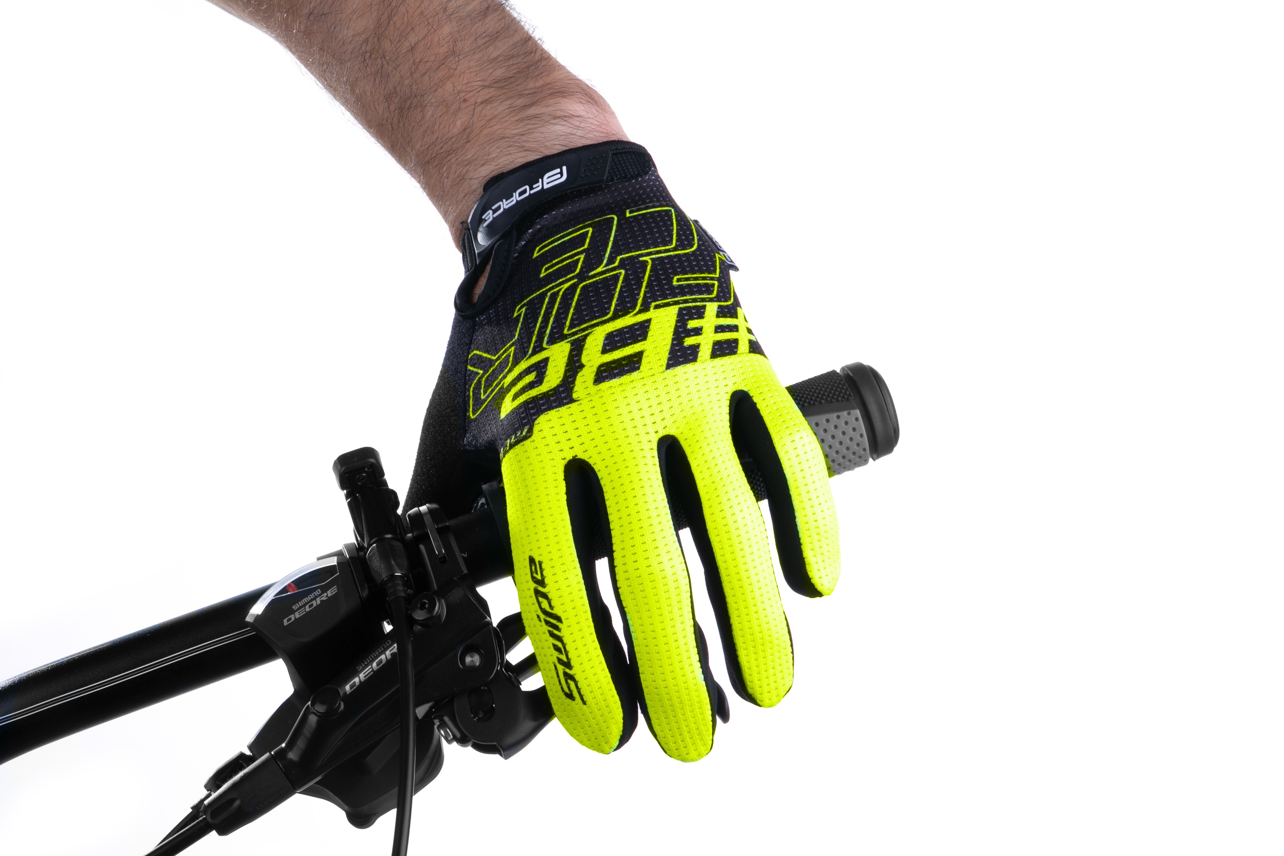Manusi Force MTB Swipe Galben Fluo/Negru S [2]
