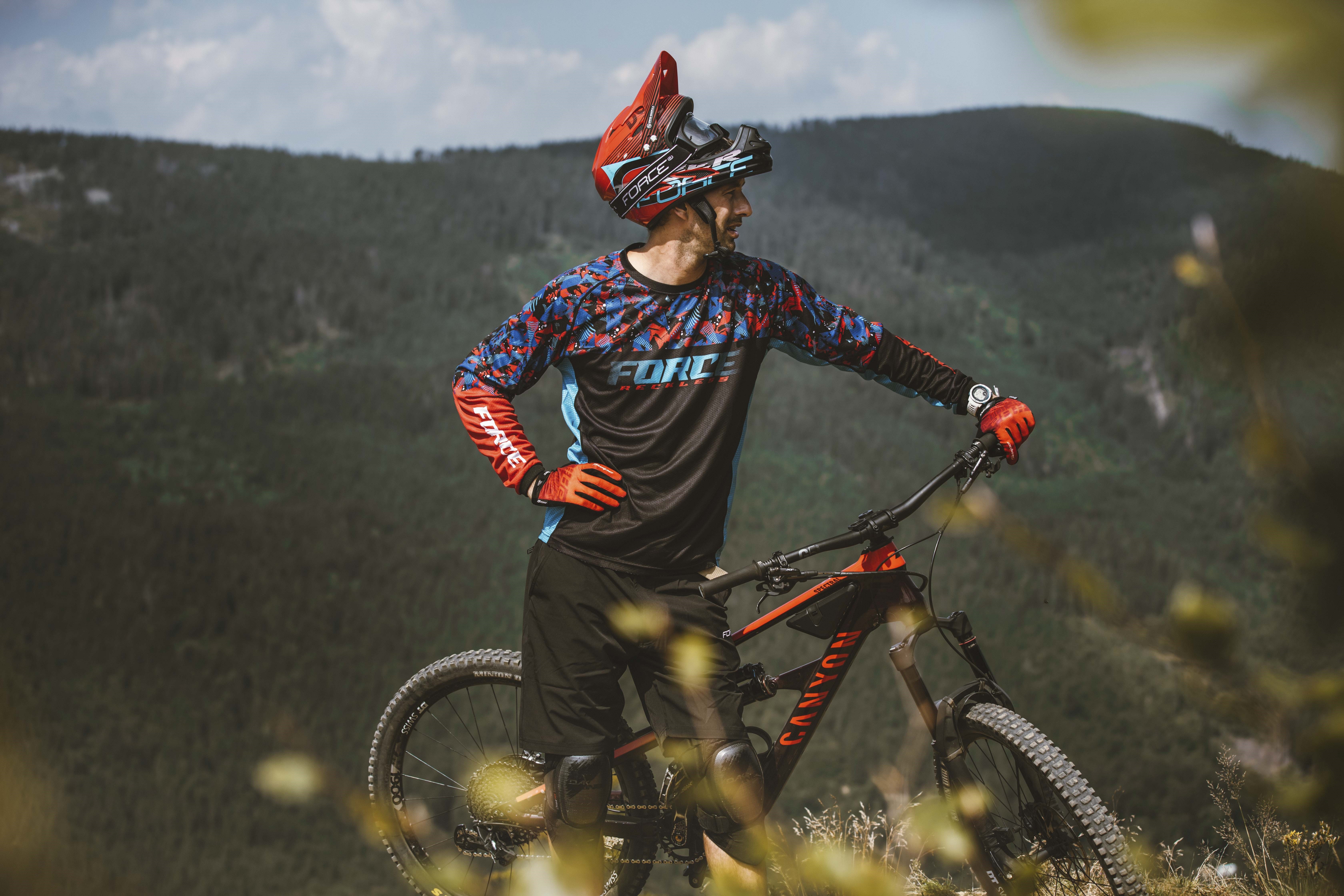 Manusi Force MTB Swipe Rosu/Negru M [3]